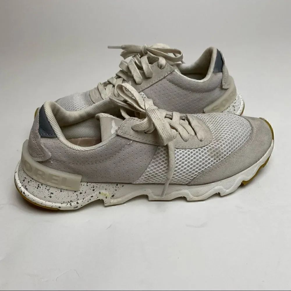 Sorel Kinetic Lace Sneaker White 8.5 Impact Tennis Shoes